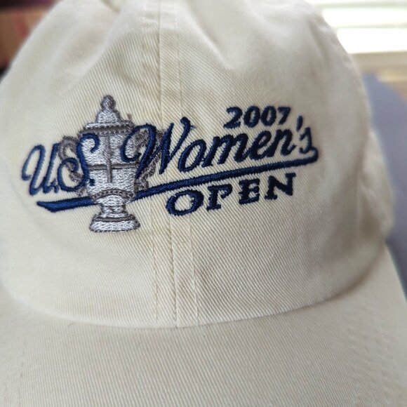 Vtg US Women's Open 2007 Baseball Cap Hat Adjustable White Embroidered Logo -lp - Picture 2 of 10